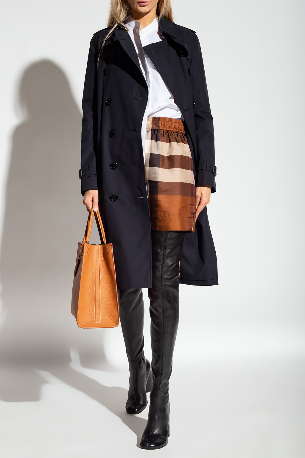 Burberry kensington sales long trench coat